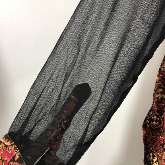 Soft Surroundings Brown Animal Print Blouse S - Picture 6 of 6